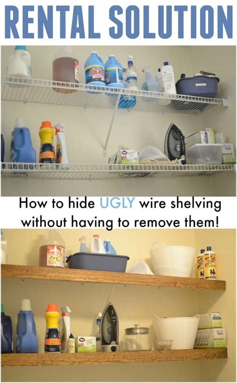 how to hide ugly shelves